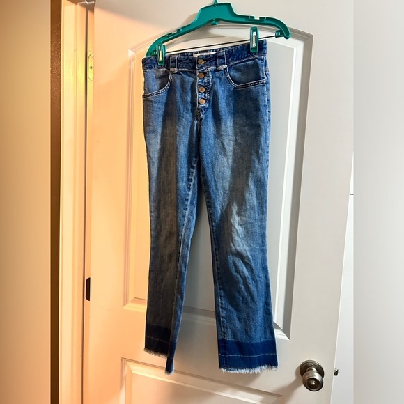 See by Chloe jeans with raw hem and‎ button fly size 27 - Picture 2 of 9